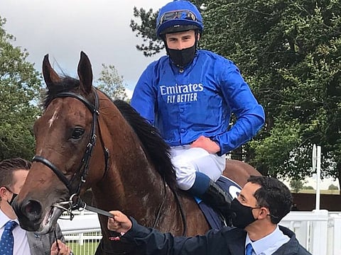 Ghaiyyath and William Buick combined to win the Coronation Cup Stakes for Godolphin.