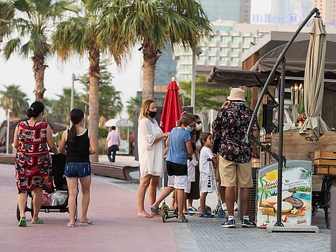 A street market in Dubai. Life is steadily returning to normal amid COVID-19.