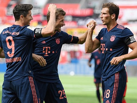 Bayern Munich fought back to defeat Leverkusen.