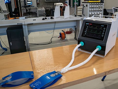 A prototype ventilator developed by Dubai Future Foundation. DFF launched the ‘Future Opportunities Report: The Global 50’, which aims to highlight the most promising opportunities in various vital sectors over the next 50 years. Picture for illustrative purposes only.