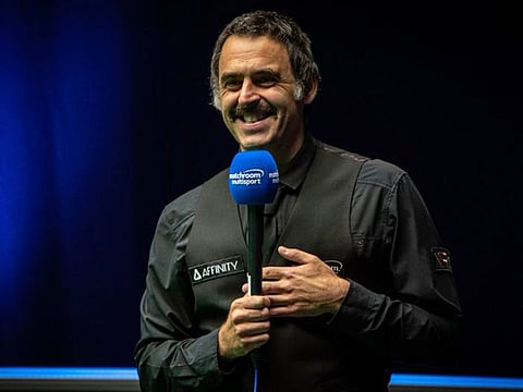 Ronnie O'Sullivan sports his new moustache