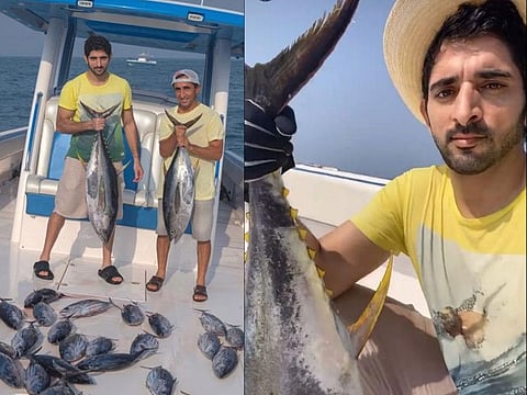 Sheikh Hamdan on a fishing trip as Dubai reopens