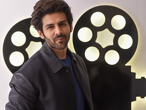 Kartik Aaryan during an interview in Emirates Hills, Dubai.