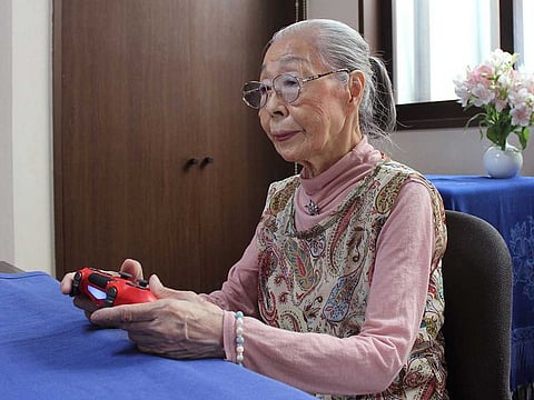 90-Year-old Hamako Mori spends three or more hours a day battling monsters and going on missions in the virtual worlds of her favourite games, and even has a popular YouTube channel for her fans.