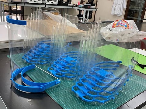 Abu Dhabi University ramps up face shield production