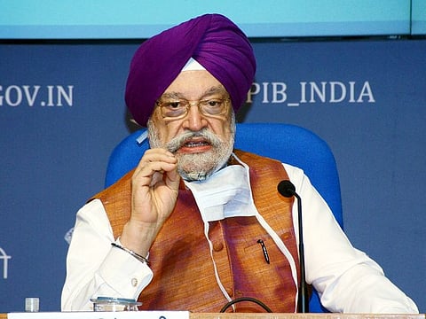 India's Union Civil Aviation Minister Hardeep Singh Puri