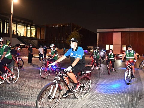 Gulf News ride along with the Dubai Police cycle unit