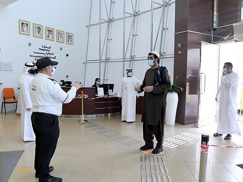 Services of various government departments have resumed under one roof in Dubai Municipality centres that have reopened with strict safety measures and restriction some visitors to counter the spread of COVID-19.
COURTESY DM