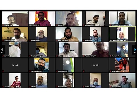 Caption: A screen grab of KMCC Dubai’s virtual press conference on Tuesday