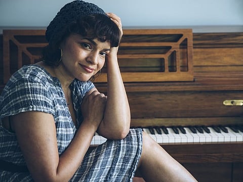In this June 8, 2020 photo, singer-songwriter Norah Jones poses for a portrait in Hudson, N.Y., to promote her latest album "Pick Me Up Off the Floor." (Photo by Victoria Will/Invision/AP)