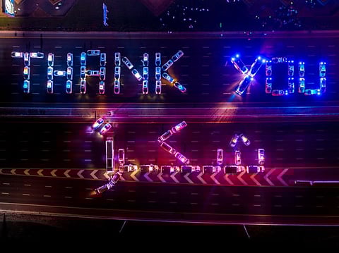 Hamdan bin Mohammed posts an Instagram video thanking frontline workers