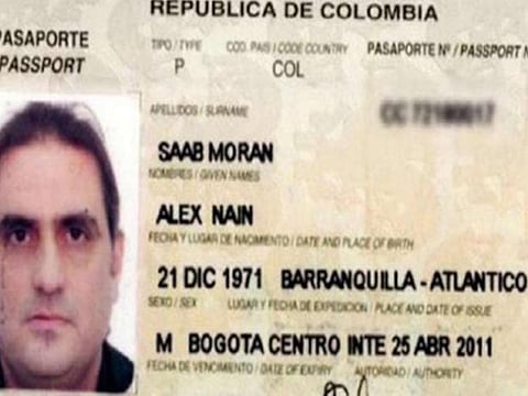 Copy of the passport of Colombian businessman Alex Saab, Hezbollah's arm in Latin America, who was arrested in Cape Verde.