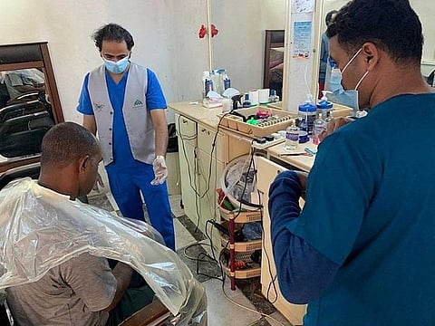 The shop and tools were confiscated and a legal action has been initiated against him, said Nayef Bin Manahi, head of Jizan municipality.