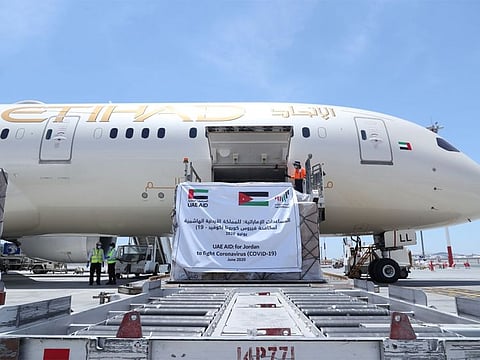 UAE aid for Jordan.