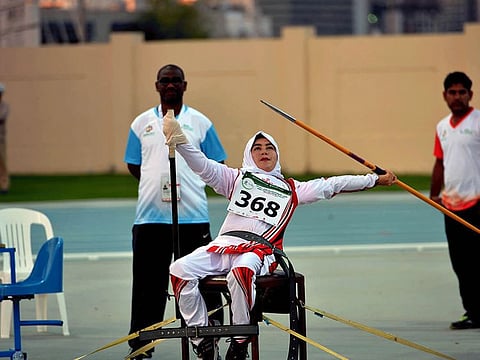 Action from Asian Youth Para Games in 2017 in Dubai.