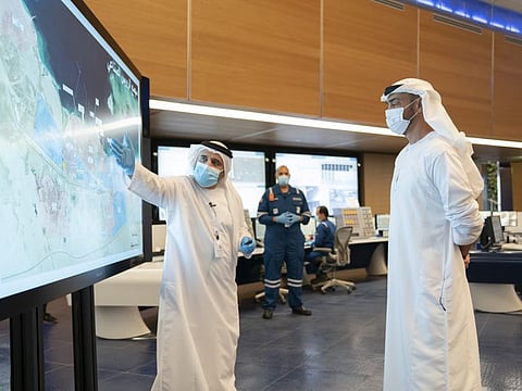 Sheikh Mohamed commended the effective cooperation between government agencies and Adnoc in responding to the Covid-19 pandemic