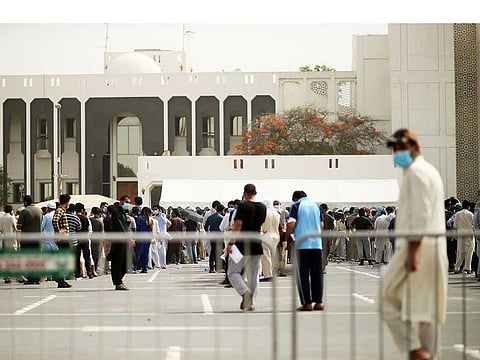 Hundreds of stranded Pakistanis regularly gather outside the Pakistan Consulate General in Dubai, demanding repatriation.