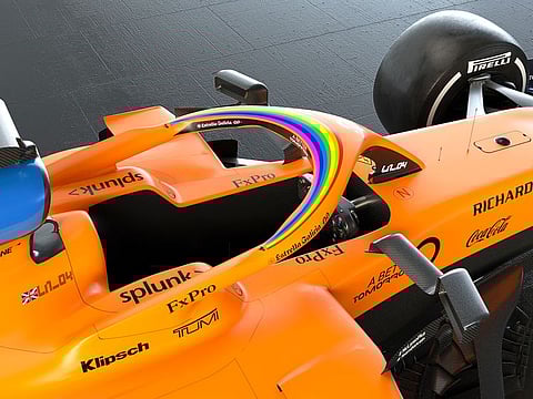 Formula One cars will display rainbows, a symbol of unity against racism, in the first race at Austria.