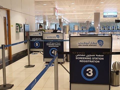 Abu Dhabi Airport. The passengers were stranded due to a technical error. Picture for illustrative purposes only.