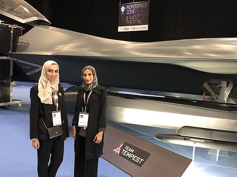 Emirati interns Ashwaq Saleh and Maryam Al Nuaimi