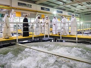 Photos: Sheikh Mohammed visits the 'Fish Farm' in Dubai