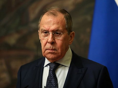 Russia's Foreign Minister Sergei Lavrov attends a news conference following a meeting with Iran's Foreign Minister Mohammad Javad Zarif (not pictured) in Moscow, Russia June 16, 2020.