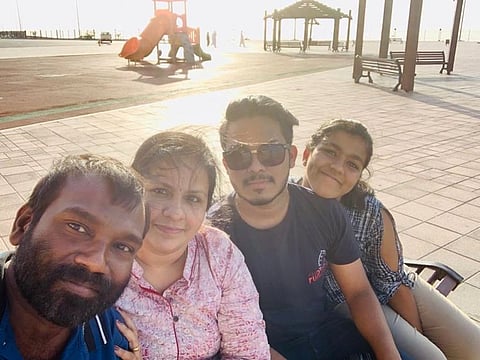 Sooraj P.S and family