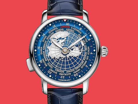 The Orbis Terrarum has been redesigned to slip into Montblanc’s more formal Star Legacy range.