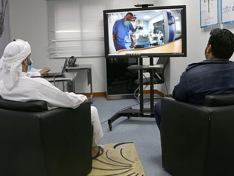 Al Ain Hospital has introduced technology-led services that allow patients to visually and vocally communicate with their first-degree family members, boosting their morale during their hospital stay.