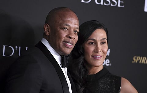 Dr. Dre and Nicole Young in a file photo