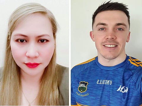 Winners, Filipina Mariser Albudbud Jarumayan and Irishman Barry Dwyer