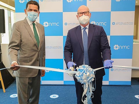 Officials inaugurating the new Royal Medical Centre