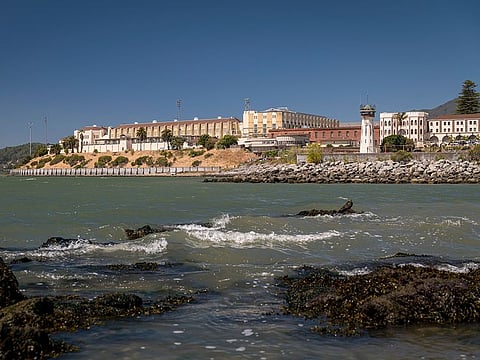 San Quentin State Prison stands in San Quentin, California, U.S., on June 30, 2020.