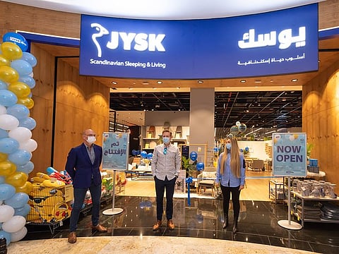 All good to go... The JYSK store is now open for business at Nakheel Mall, the Palm.