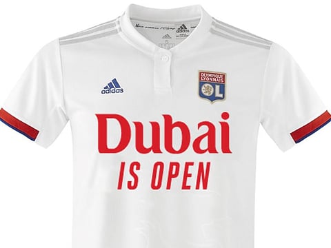The Lyon jersey for the friendly against Nice