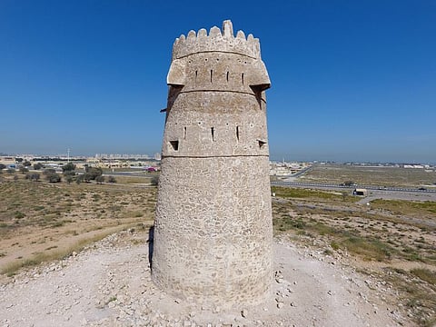 The tower was constructed using traditional materials, such as coral and beach stone, mangrove beams, and palm fronds.