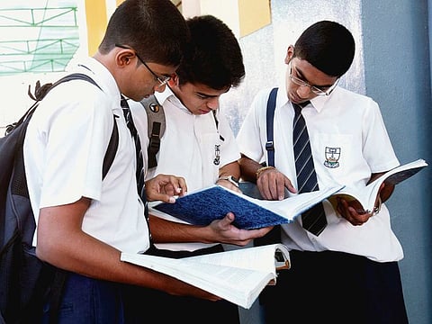 File picture of students appearing for CBSE examination in Abu Dhabi.