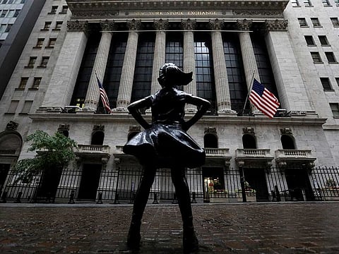 File picture: The Fearless Girl statue is seen outside the New York Stock Exchange (NYSE) in New York City, New York, US.