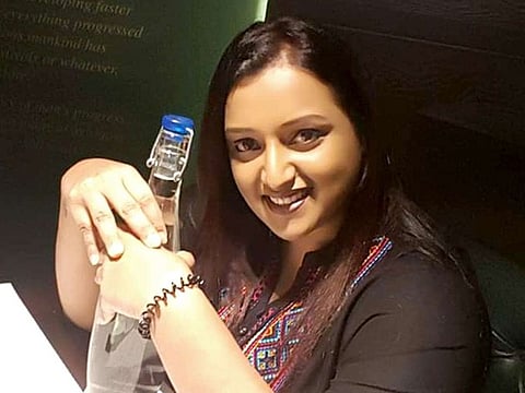 File photo of Swapna Suresh, former consulate employee and state IT department consultant who has emerged as the key suspect in the gold smuggling case, in Kerala.
