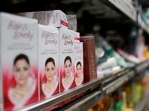 "Fair & Lovely" brand of skin lightening product