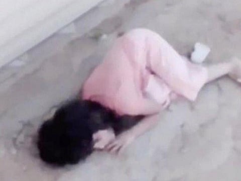 Five-year-old Jawaher and her brother Wael, 3, were held inside a locked car for a long time.