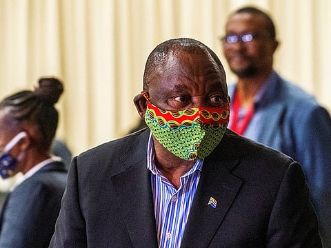 South African President Cyril Ramaphosa.