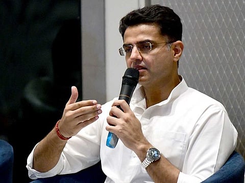 File photo of Sachin Pilot during a press conference in Jaipur, India.