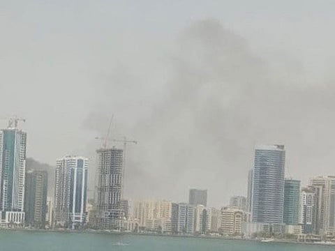 A fire broke out at building under construction in Sharjah
