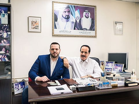 Jamal and Mohammed Al Mawed in their office