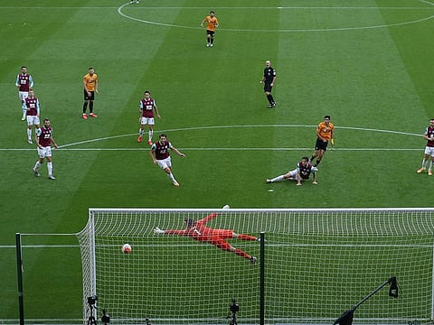 Raul Jimenez scores for Wolves
