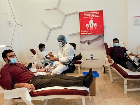 MicroSynergy Pharmaceuticals organised a voluntary blood donation campaign on July 16, 2020