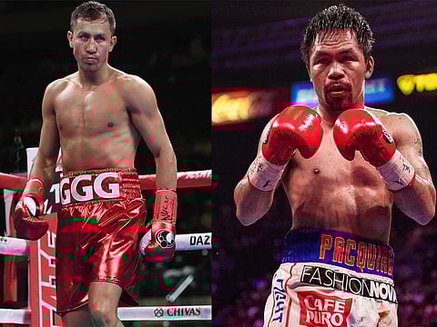 Manny Pacquiao's (right) decision to fight  Gennady ‘GGG’ Golovkin at a higher weight category has been criticised by members of his think tank.