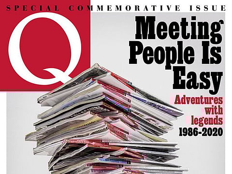 The final issue of Q Magazine.