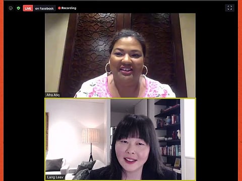 Afra Atiq in conversation with Lang Leav on Zoom
